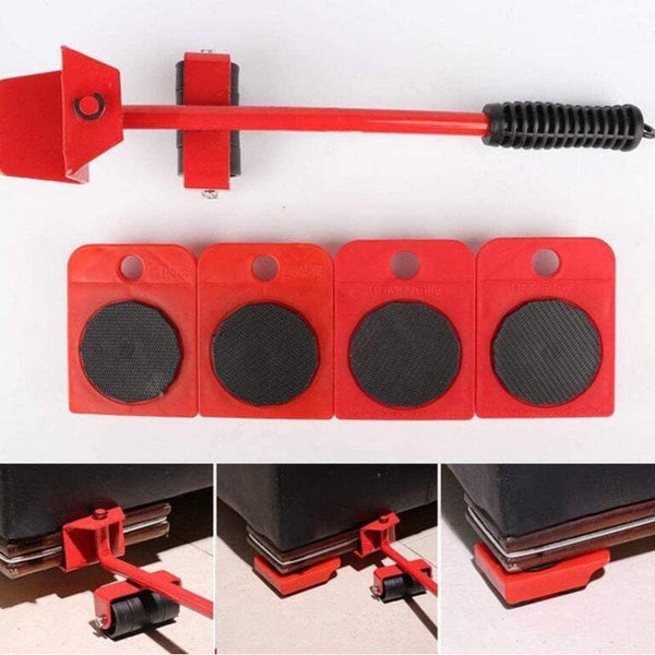 4-Piece Heavy Duty Furniture Lifter & Mover Set – Easy Moving Tool Kit, 150kg Capacity
