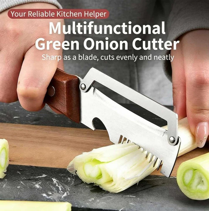 3-in-1 Vegetable Peeler — Peel, Shred & Open Bottles | Stainless Steel with Wood Handle